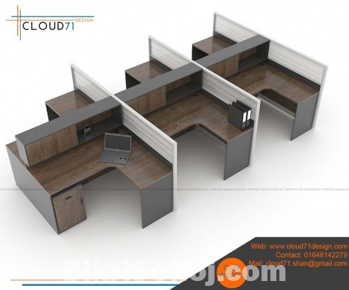 Modern 4seater office cubicle